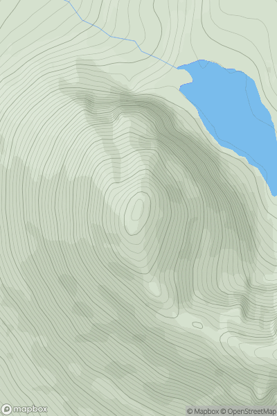 Thumbnail image for Sail Mhor [Loch Torridon to Loch Maree] showing contour plot for surrounding peak